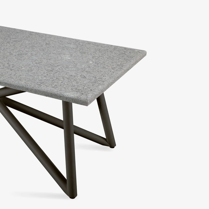 VELTHA® - Rechteckiger Tisch LARTE Peperino