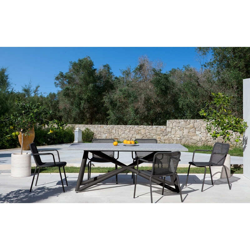 VELTHA® - Rechteckiger Tisch LARTE Peperino