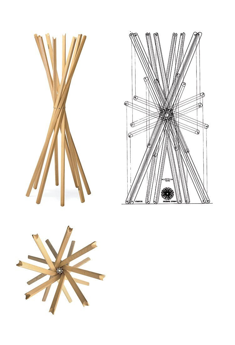 Zanotta - Sciangai Kleiderständer Weiß