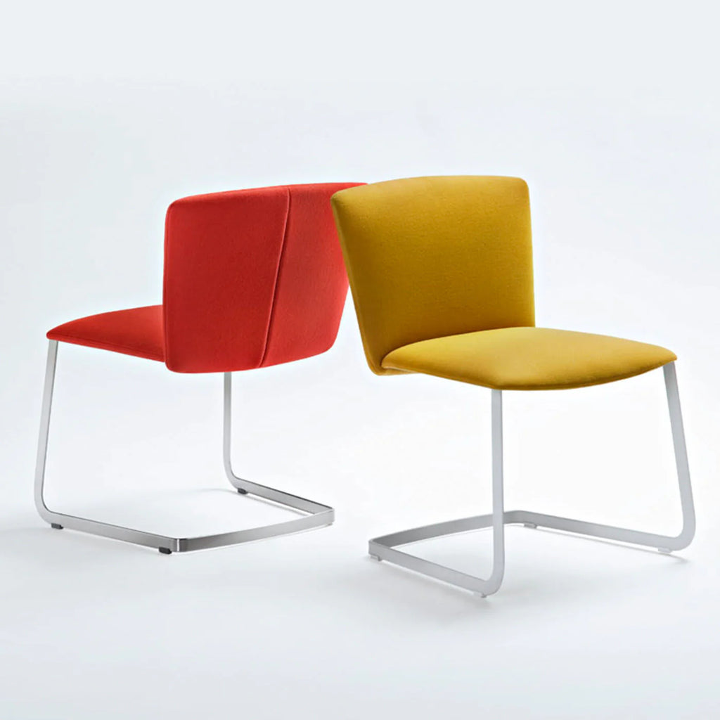 Tecno Spa - Freischwinger Vela in Gelb von Lievore Altherr Molina