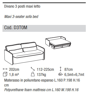 Ditre Italia - Schlafsofa LULÙ 2.0