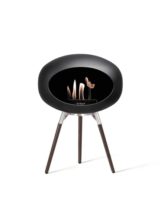 Le Feu - Black Ground Wood Low Bioethanol-Kamin