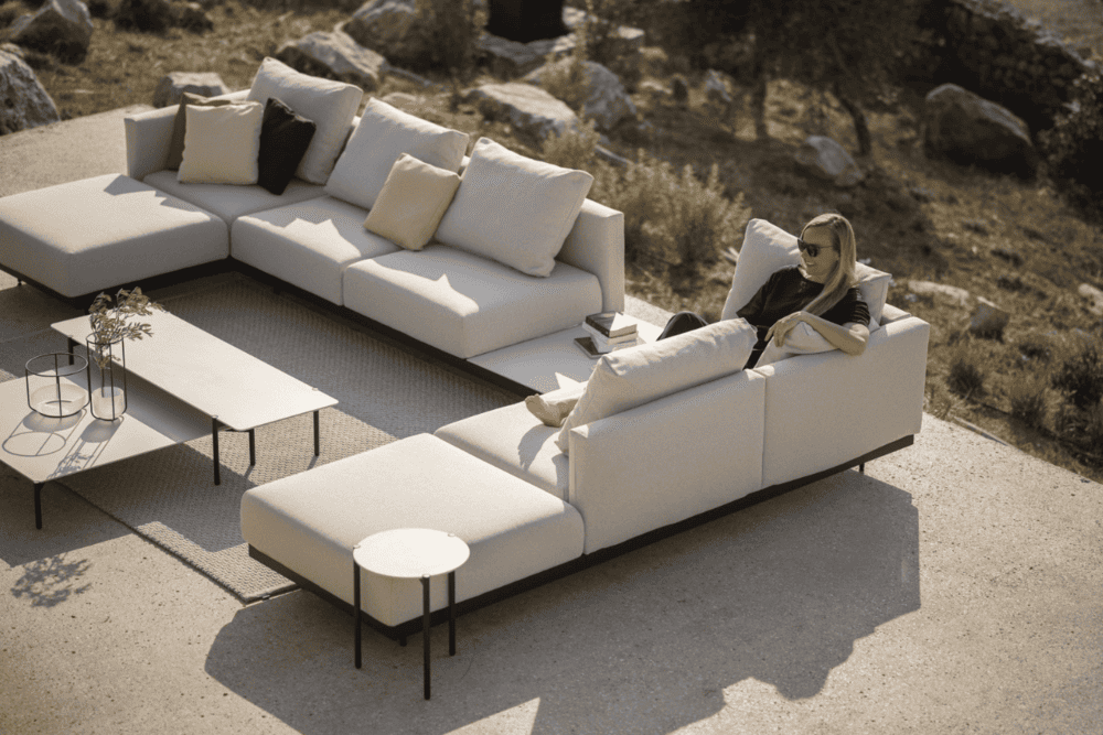 Todus - Dongo 3-Sitzer Sofa mit Ablage