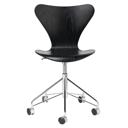 Fritz Hansen - Serie 7 Bürostuhl 3117 Esche Schwarz