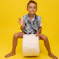 Bean Shape Foam Module - White Boucle