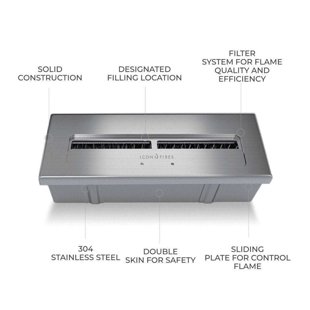   - Icon Fires - Linearer Brenner Icon Fires Commercial 914                              