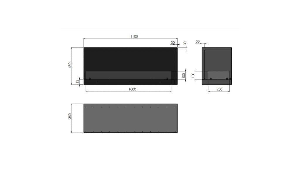   - Infire - Ethanolkamin Inside L1100 (Linksoffen)                              