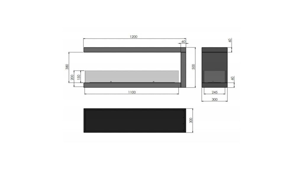   - Infire - Tunnel-Ethanolkamin Inside U1200.2                              