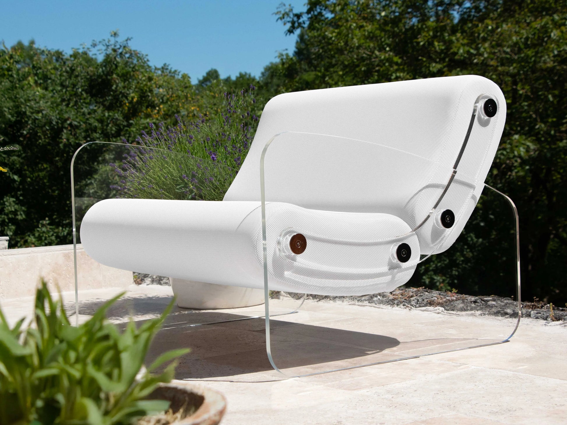 Kuumo - Outdoor Sessel Armlehnen MW03 White