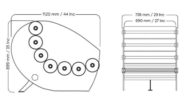 Kuumo - Sessel Armlehnen MW05 Anthrazit