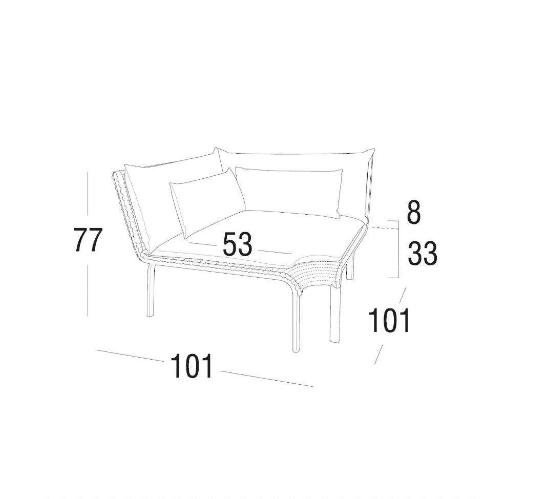 Roberti - Key West Ecksofa Modul