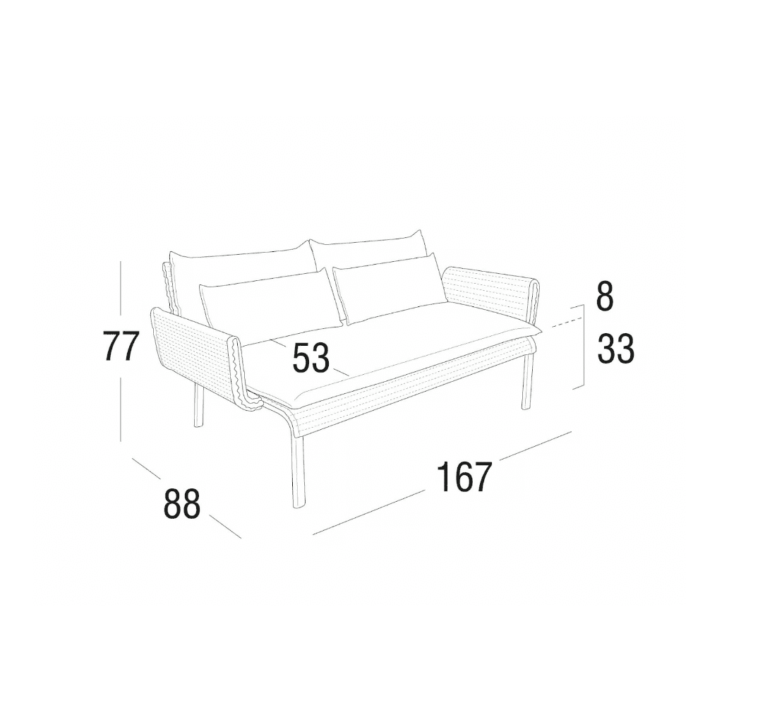 Roberti - Key West 2-Sitzer Sofa