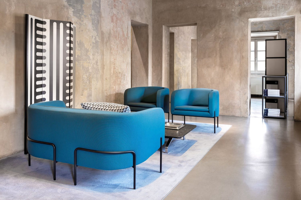 Tecno Spa - Laetitia 2-Sitzer Sofa in Blau by Fabio Fantolino