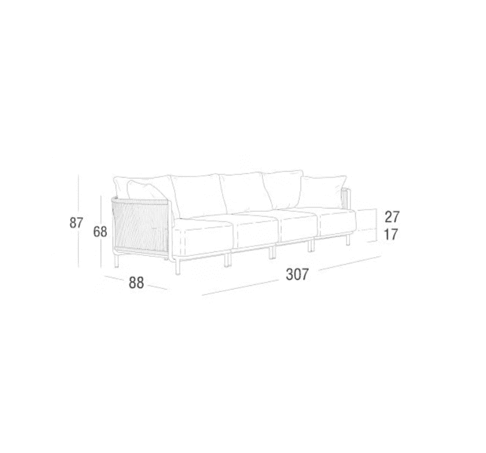 Roberti - Queen 4-Sitzer Sofa