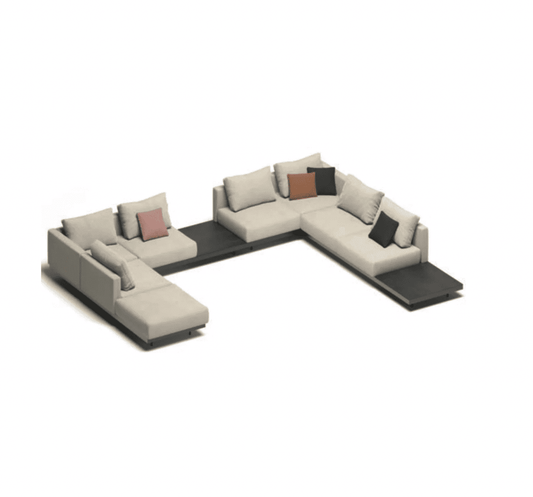 Todus - Dongo 7-Sitzer Sofa mit Ablagen