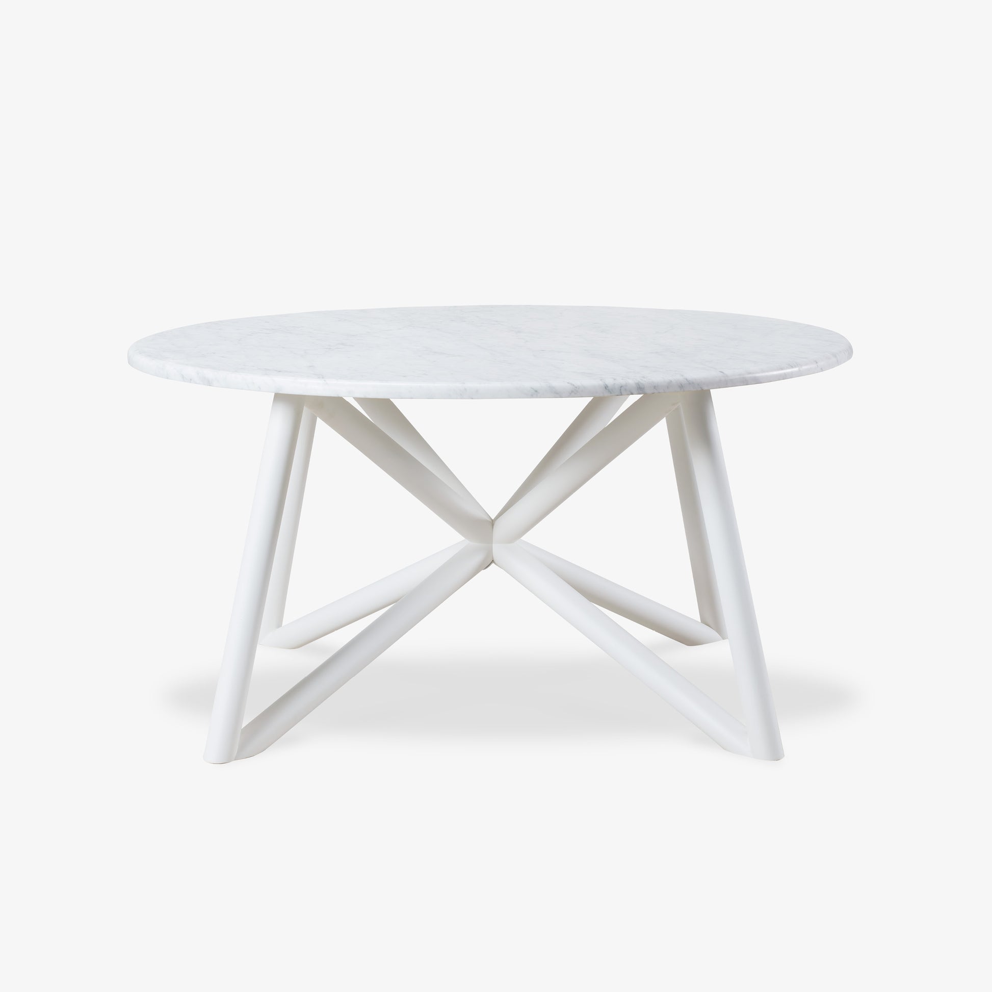 VELTHA® - Runder Tisch UNI Carrara-Marmor