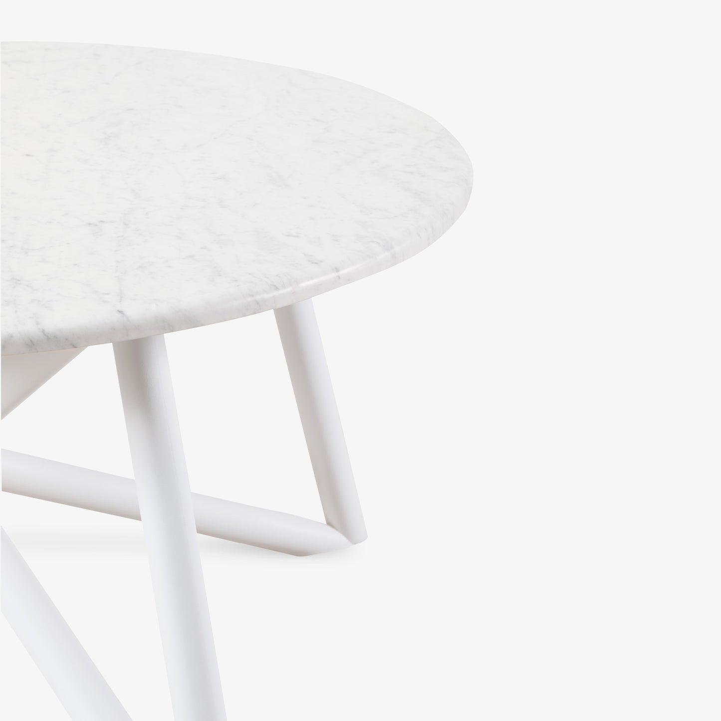 VELTHA® - Runder Tisch UNI Carrara-Marmor