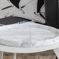 VELTHA® - THANIA Rundes Serviertablett aus Carrara-Marmor