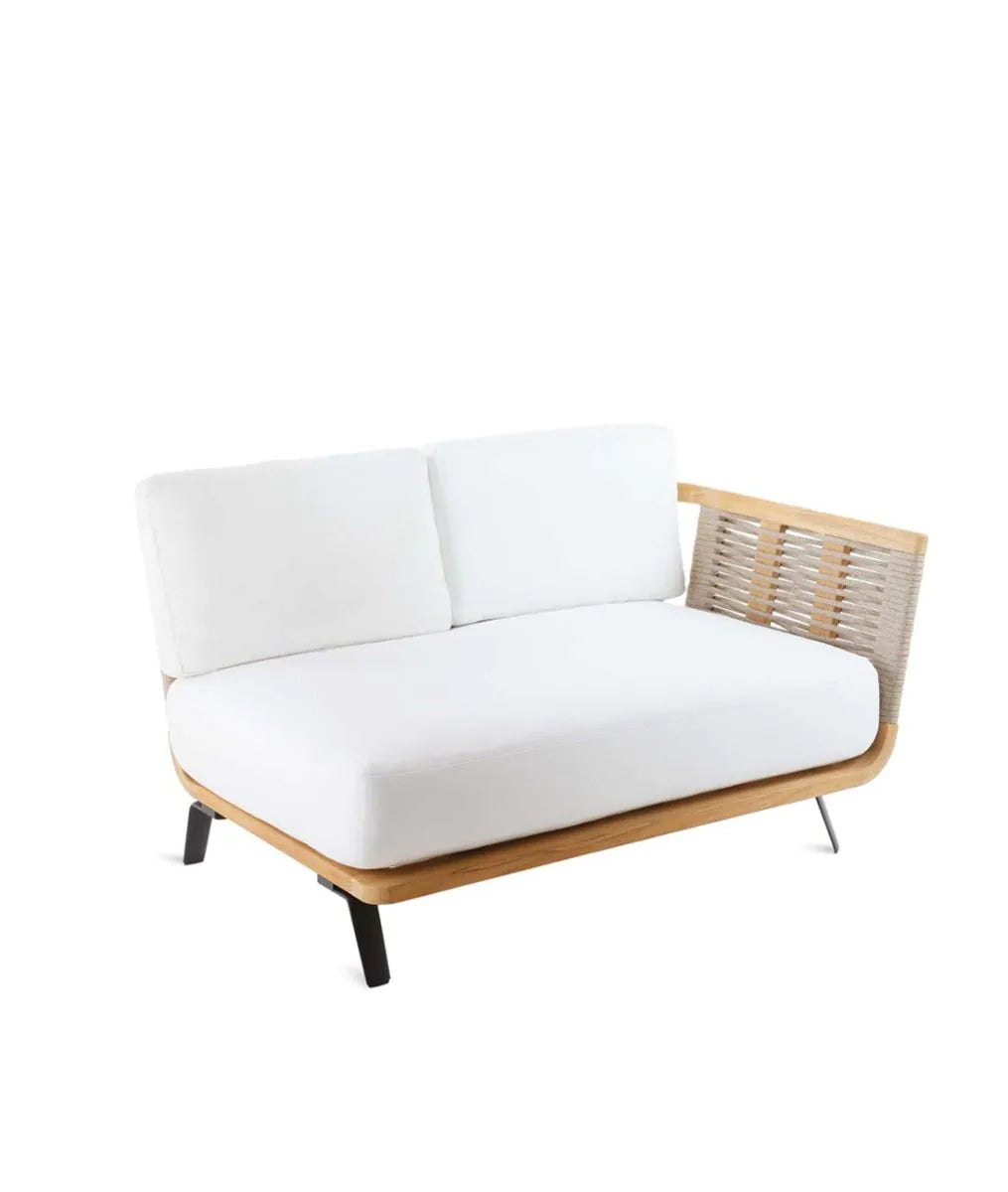 Unopiu - Welcome Sofamodul links Teak / Seil