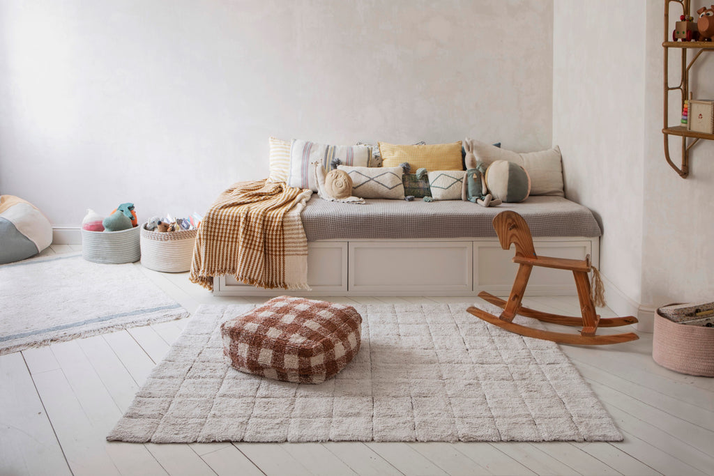 Washable Cotton Rug Mosaic, 120x160 cm