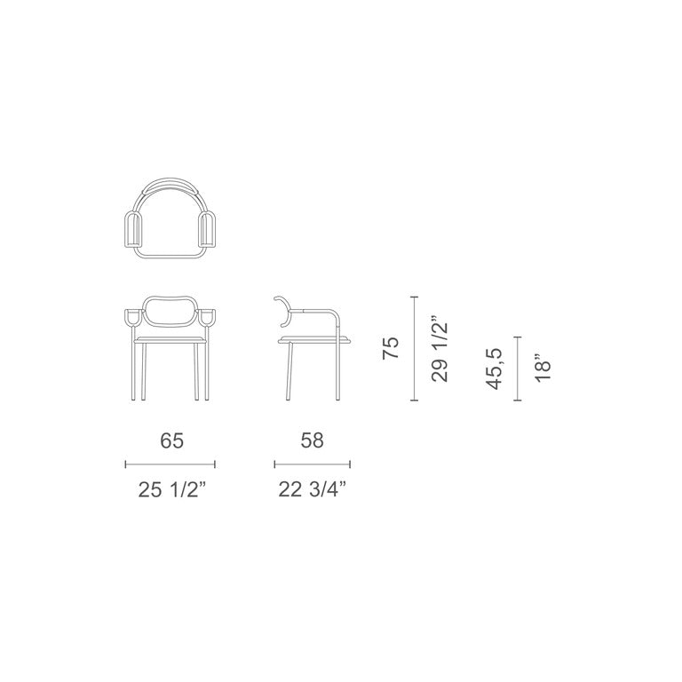 Cappellini - Sofa with Arms Sessel Shiro Kuramata Leder