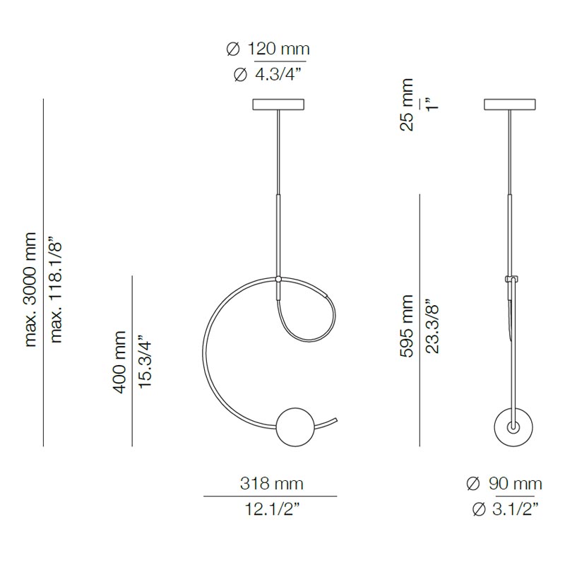 Estiluz - Hängeleuchte Loop T-4125S