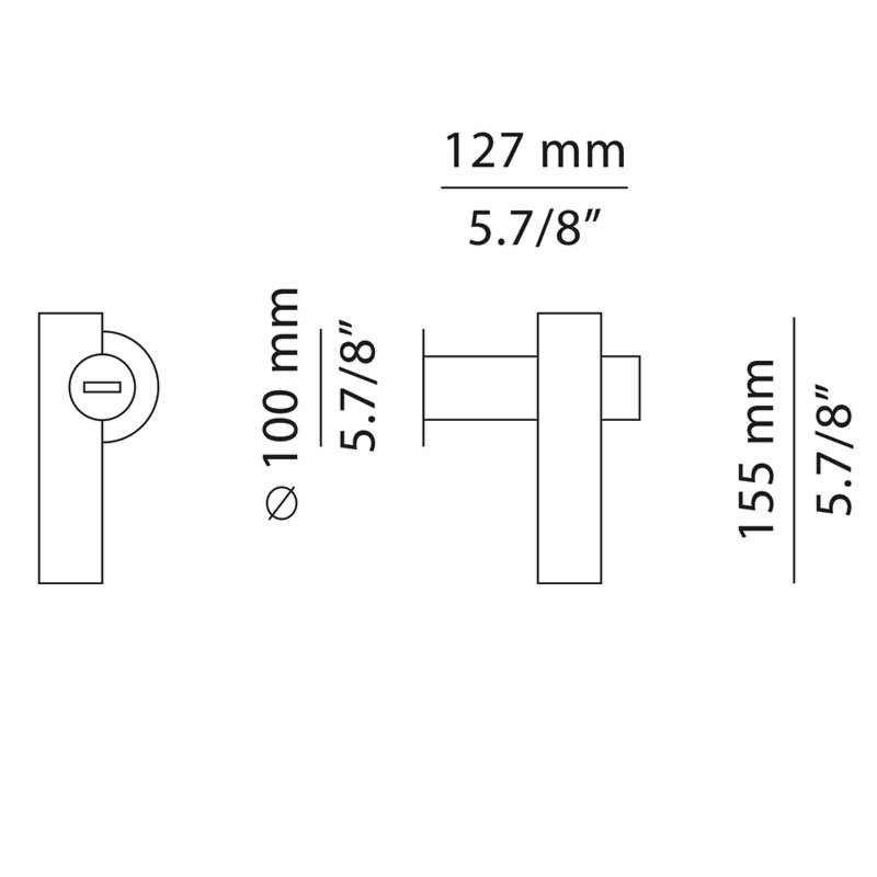 Estiluz - Tik A-4090X Außenwandleuchte