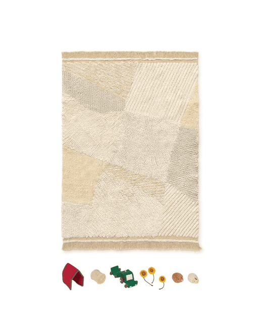 Lorena Canals - Waschbarer Teppich Farm Fields + Accessoires 120x170 cm
