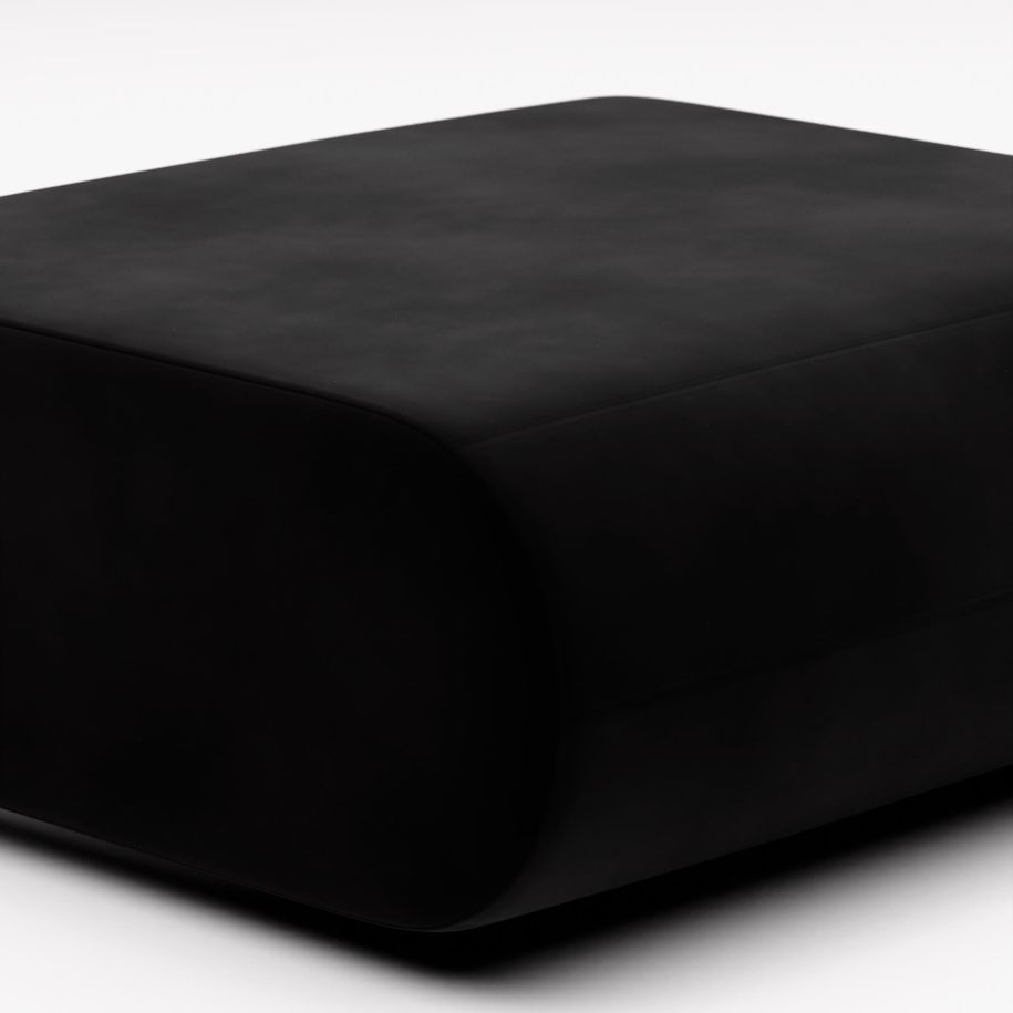 Tom Dixon - Fat Sofa Ottoman Samt Schwarz