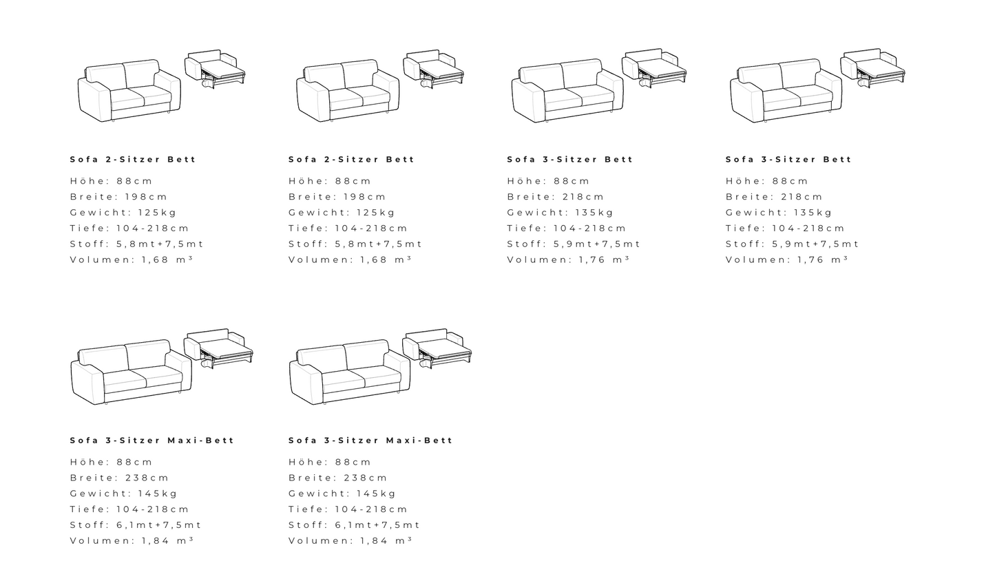 Ditre Italia - Schlafsofa ISABEL