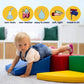 Soft Play 6 Foam Block Set - Pink & Green Explorer