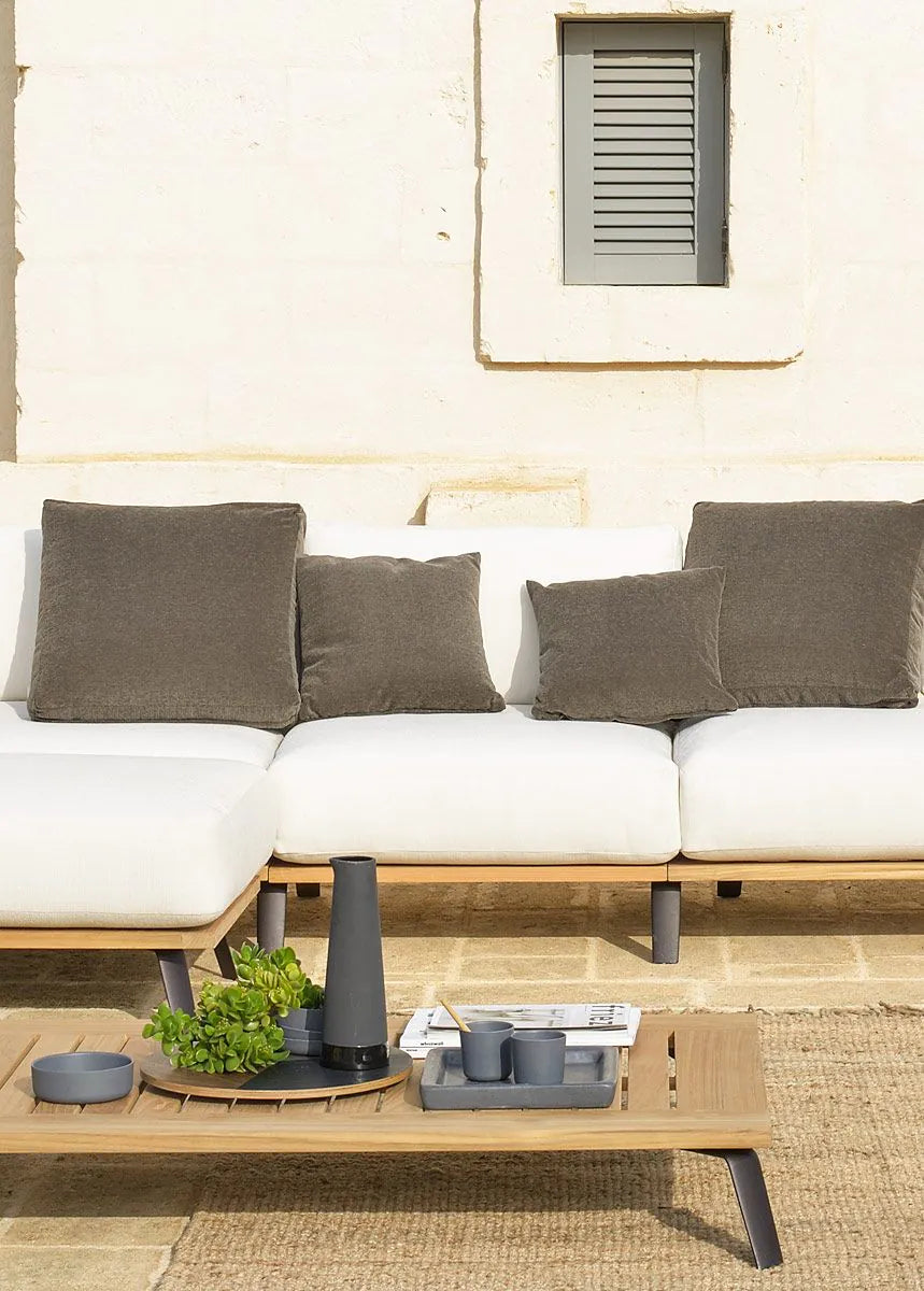Unopiu - Welcome Mittelmodul Teak / Seil