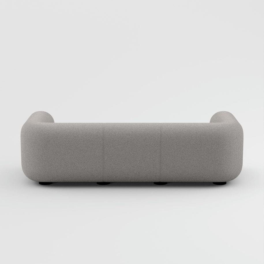 Tom Dixon - 3-Sitzer Sofa Plump Hellgrau