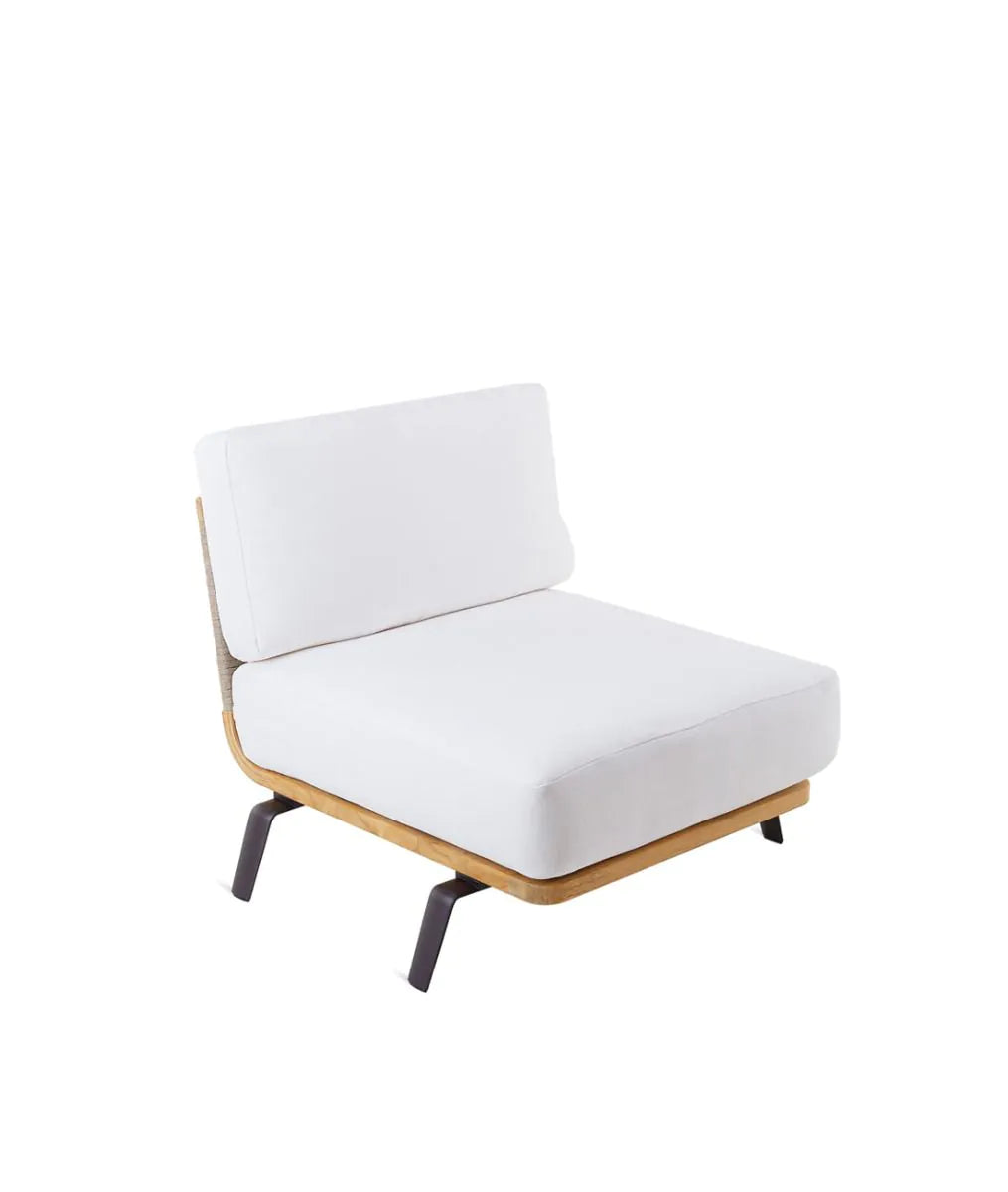 Unopiu - Welcome Mittelmodul Teak / Seil