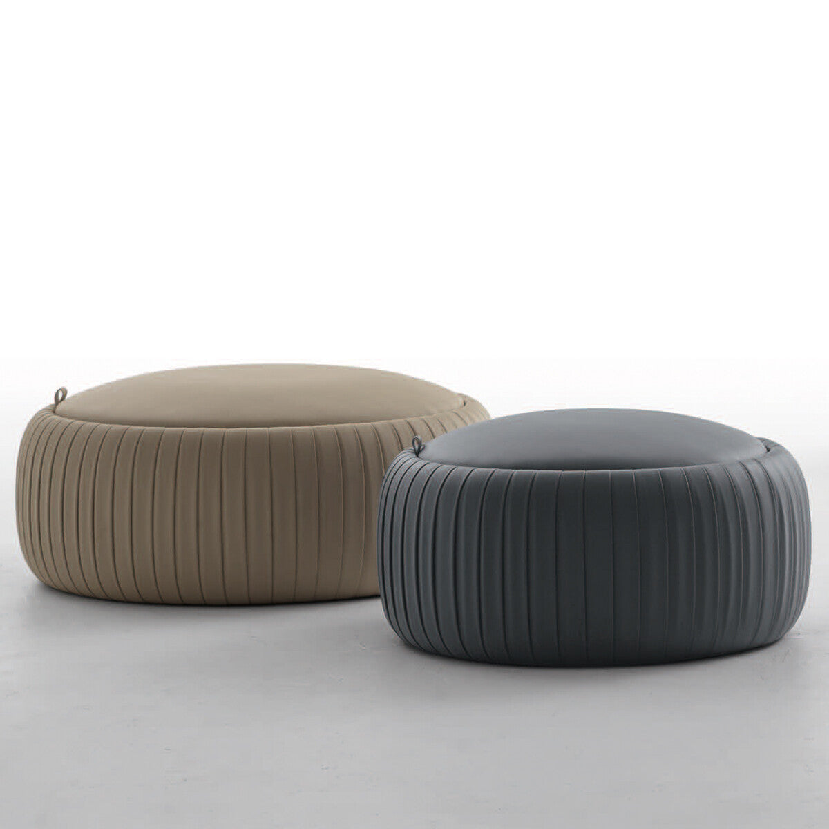 Tonin Casa - PLISSE T7335 Pouf mit Stauraum Kunstleder