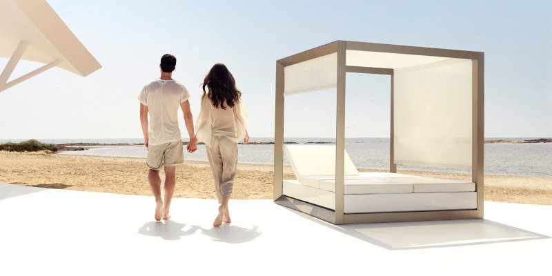 Vondom - Vela Daybed mit Faltschiebedach