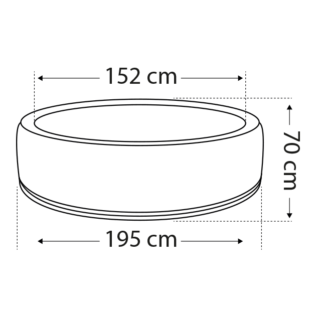 NetSpa - Aspen Aufblasbarer Whirlpool