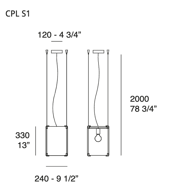 Prandina - Hängeleuchte CPL S1 in 2 Ausführungen