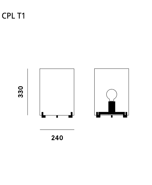 Prandina - Tischleuchte CPL T1 Chrom