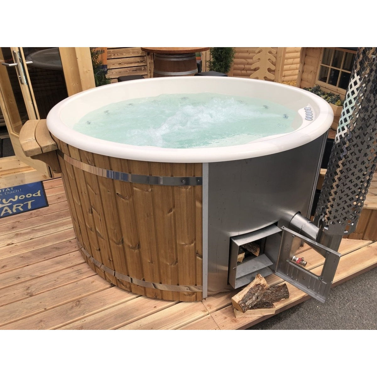 Scandinavic Wood Art - Polar Hot Tub "holzbeheizt" Royal 200 cm