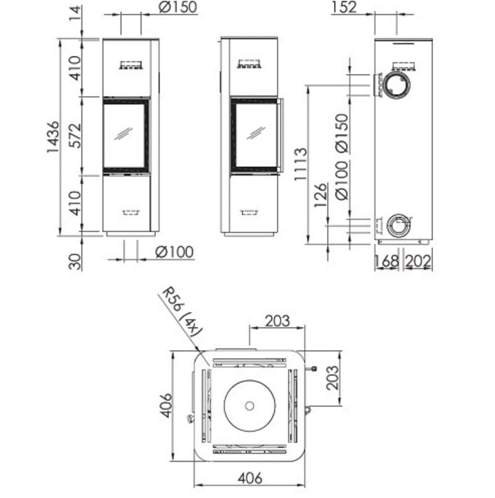 Spartherm - Kaminofen Cubo L 5,9 kW