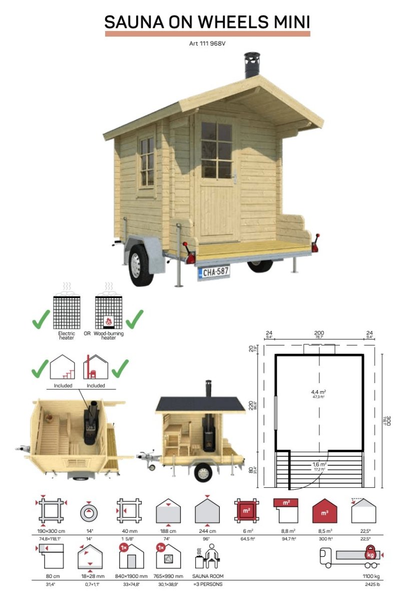 Tene Mobile Sauna Mini