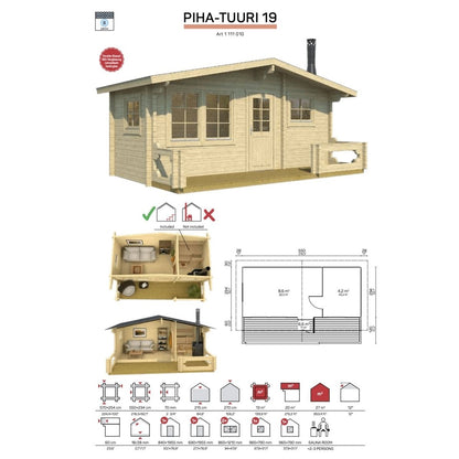 Tene Saunahaus PIHA-TUURI 19
