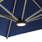 Unopiu - Levante Quadratischer Sonnenschirm mit LED