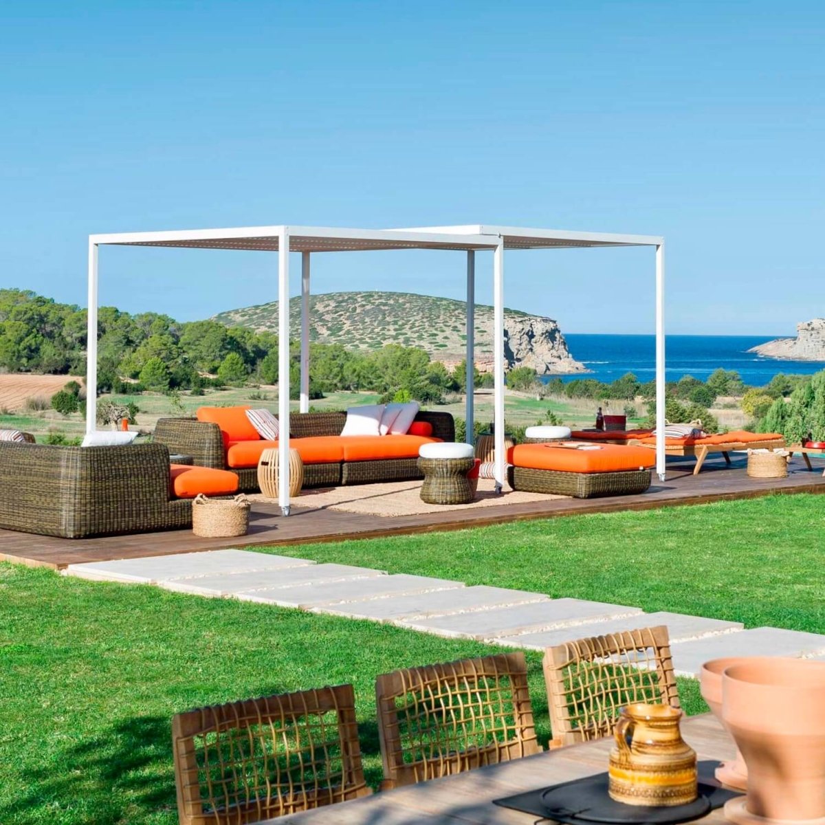 Unopiu - Shibuya® mobile Pergola frei stehend aus Aluminium